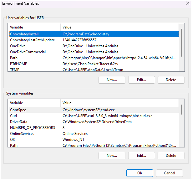 Environment Variables