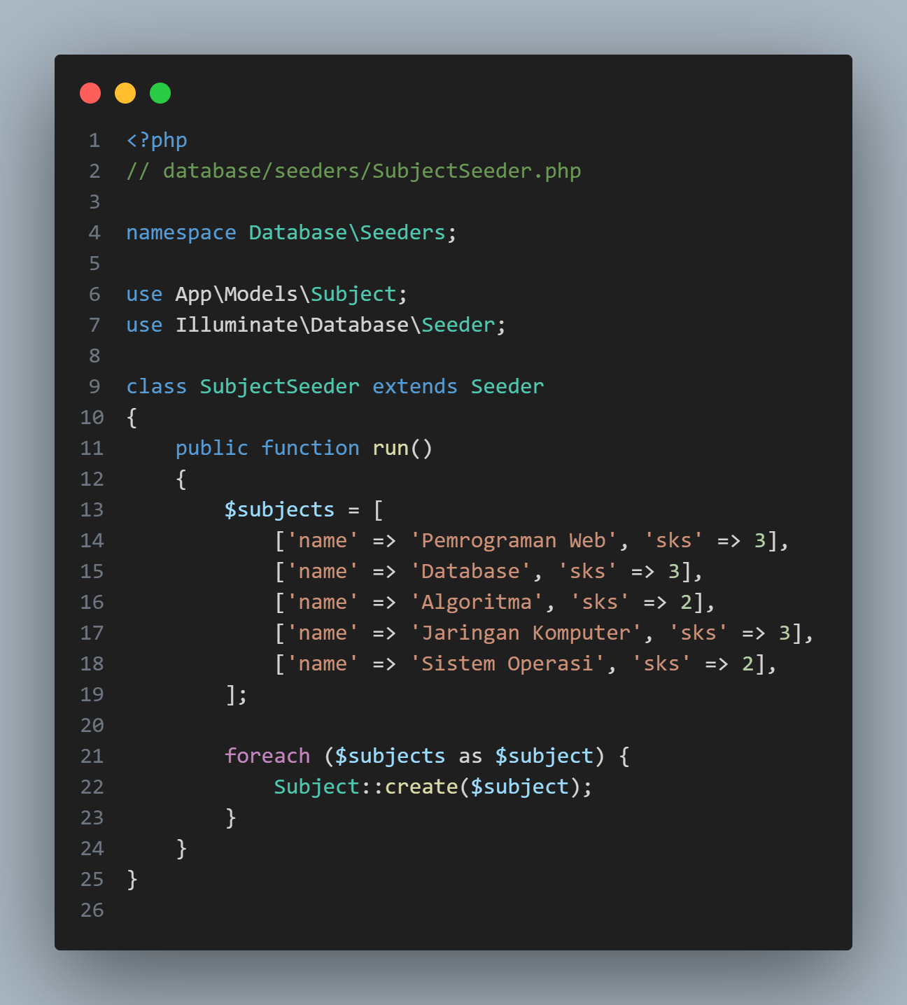 Mahasiswa Class Part 1