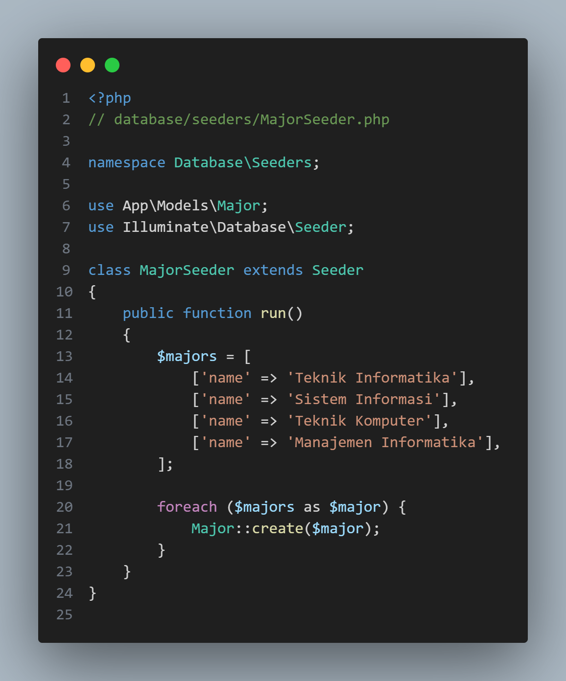 Mahasiswa Class Part 1