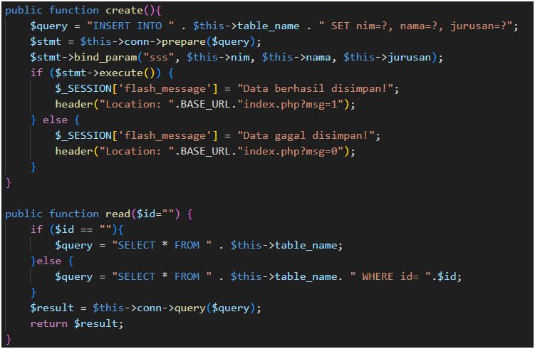Mahasiswa Class Part 2