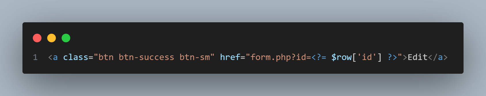 Edit Form Screenshot