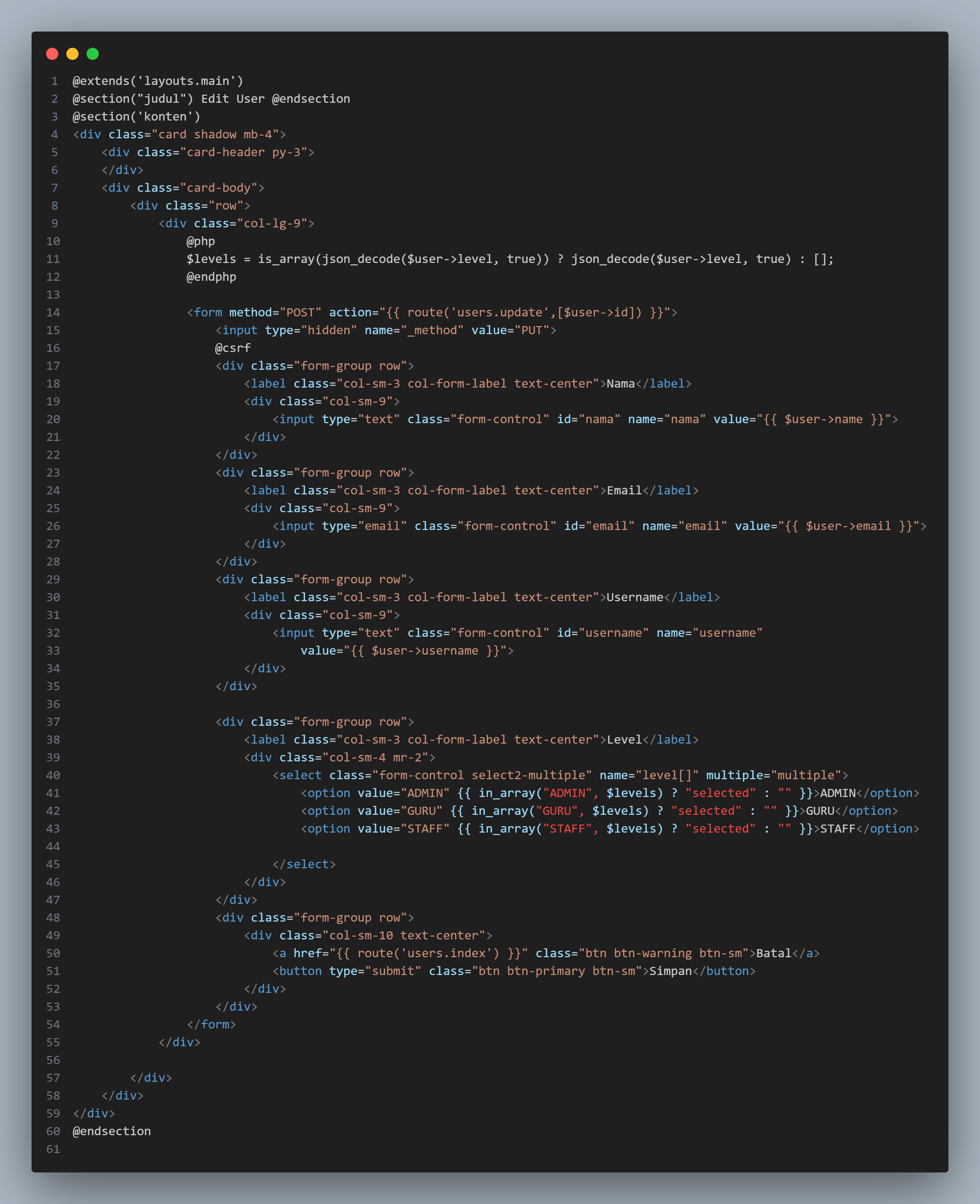 Mahasiswa Class Part 3